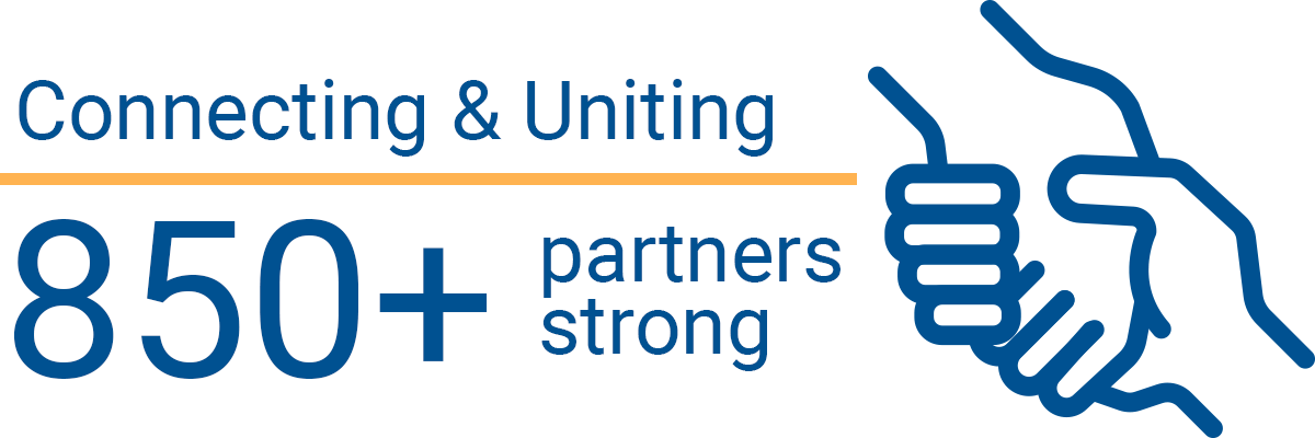 Connecting and United 850+ partners strong