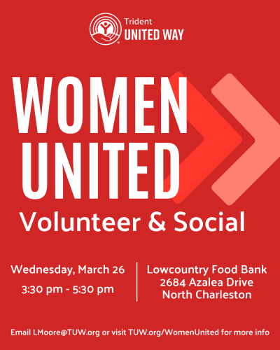 Invitation for the Women United Volunteer & Social