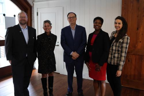 Photo of DJ Hampton, Barbara Melvin, Peter Tecklenburg, Natasha Chatman and Alissa Lietzow