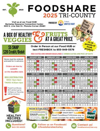 Photo of foodshare 2025 calendar