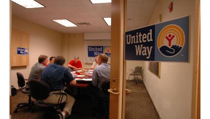 Group of UW Volunteers in a meeting